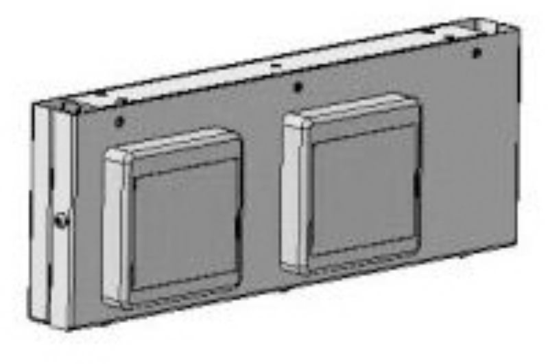 Панель для нижних полок с розетками (4 шт) 300x66x110 мм